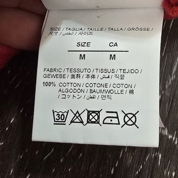 Red Off-White red Sweatshirt with Diagonal Sleeve Design size M - Picture 13 of 15